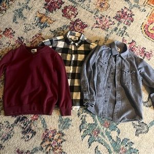 Boys long sleeve button down shirts